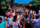 Cientos de Chinandeganos en caminata celebrando el 43 aniversario de la Revolución Sandinistas