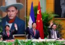 Canciller de Nicaragua, Denis Moncada; el Ministro de Comercio de la República Popular China, Wang Wentao y el compañero Laureano Ortega, asesor Presidencial para la Promoción de Inversiones, Comercio y Cooperación Internacional