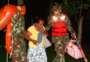 Efectivos del Ejército de Nicaragua realizando evacuación de personas en Rivas