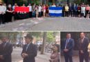 Celebración del 43 aniversario de la Revolución Sandinista en el Parque Dag Hammarskjöld Plaza de Nueva York, Estados Unidos.