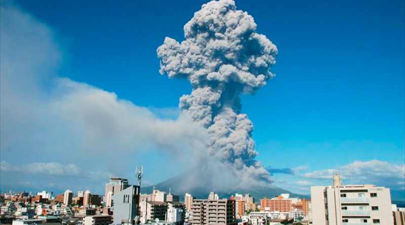 Sakurajima, volcan, erupcion, alerta, japon, isla evacuacion, emergencia