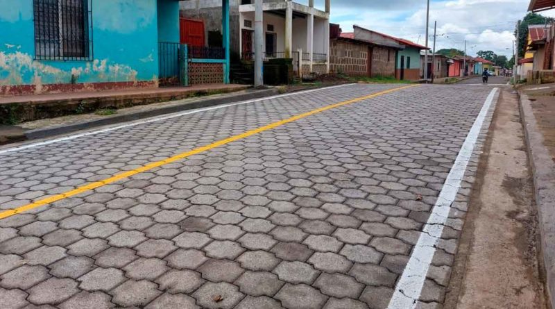 Nuevas calles en el Barrio José Dolores Bonilla de Niquinohomo, Masaya.
