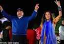 Presidente Comandante Daniel Ortega y Compañera Vicepresidenta Rosario Murillo en acto central del 43 Aniversario del Triunfo de la Revolución Popular Sandinista