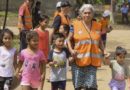 Familias nicaragüenses participando en el Ejercicio de Protección a la vida