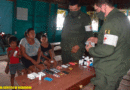 Efectivos del Cuerpo Médico Militar del Ejército de Nicaragua brindando atención médica en comunidades de Bluefields