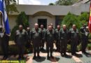 Autoridades del Ejército de Nicaragua durante el acto de traspaso de mano de la dirección de Asuntos Civiles