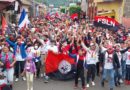 Familias Sandinistas de Masaya saludan llegada de Julio Victorioso