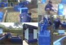 Equipo de ENACAL realizando labores de instalación y construcción del nuevo pozo de agua potable en el barrio Milagro de Dios en Managua