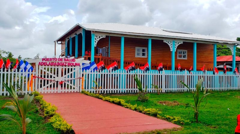 Gobierno Sandinista inaugura puesto de salud en Walpasiksa, territorio indígena de Prinzapolka