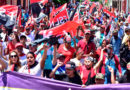 Ciudadanos del El Sauce en Nicaragua, participan en caminata celebrando el 43 aniversario de la liberación de su municipio.