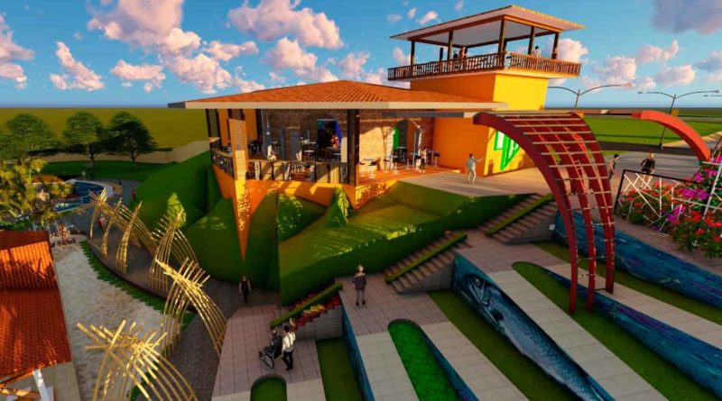 Diseño de lo que será la segunda etapa del Centro Turístico Termales de Tipitapa