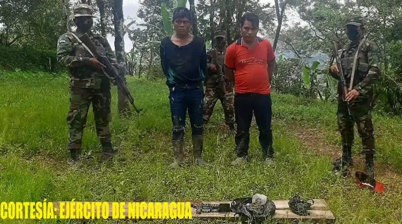 ejercito de nicaragua, nicaragua, trafico de armas, detenidos, waslala, costa caribe,