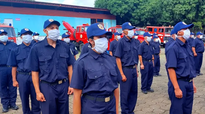 bomberos, nicaragua, carazo, estación, curso