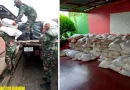 ejercito de nicaragua, san carlos, paquetes alimentos, rio san juan