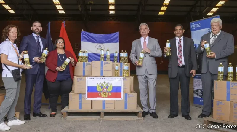 donacion, rusia, nicaragua, aceite,