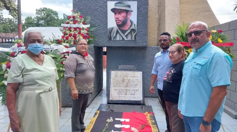 Germán, Comandante, Danto, Homenaje, fundador, Frente