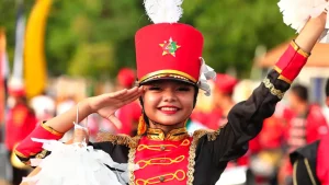 palillona, septiembre, mes patrio, desfile, banda de guerra