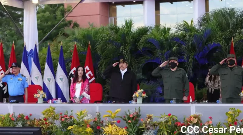 ejercito nicaragua, 43 aniversario, daniel ortega, rosario murillo, discurso daniel ortega, acto daniel ortega, rosario murillo mesaje, 02 septiembre 2022