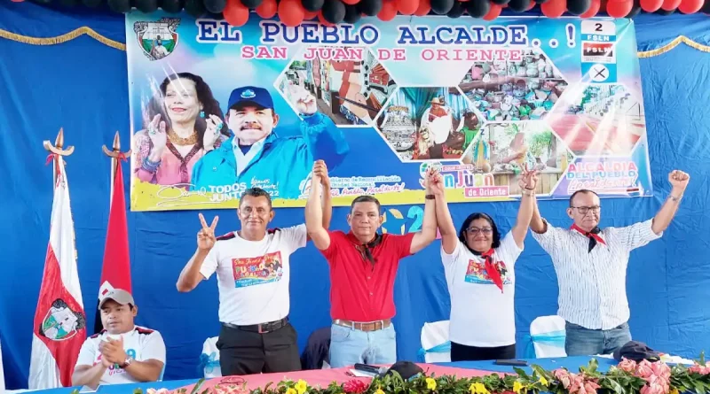 elecciones municipales 2022, FSLN, san juan de oriente, masaya