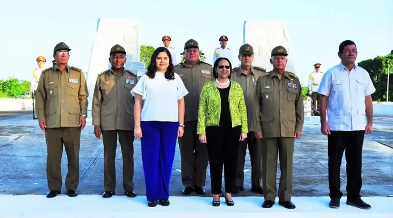 ministra de defensa, nicaragua, cuba,