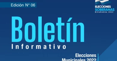 cse, boletin informativo, consejo supremo electoral, elecciones municipales, nicaragua,