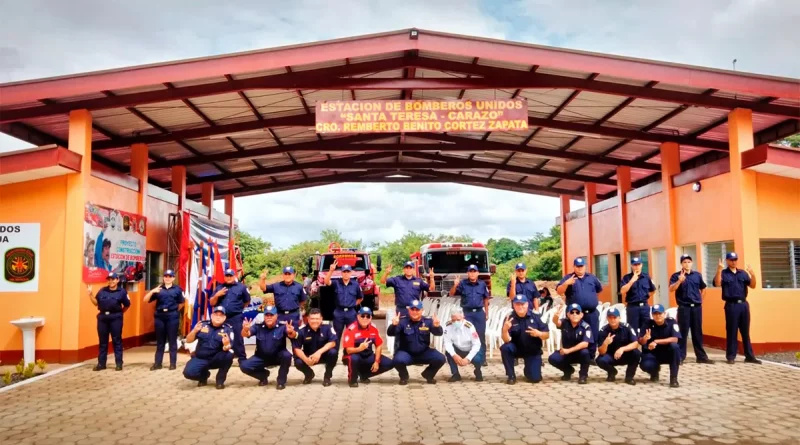 nicaragua, estacion bomberos, santa teresa, carazo, bomberos unidos,