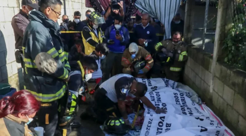 incendio, muertos, familia, guatemala, bomberos