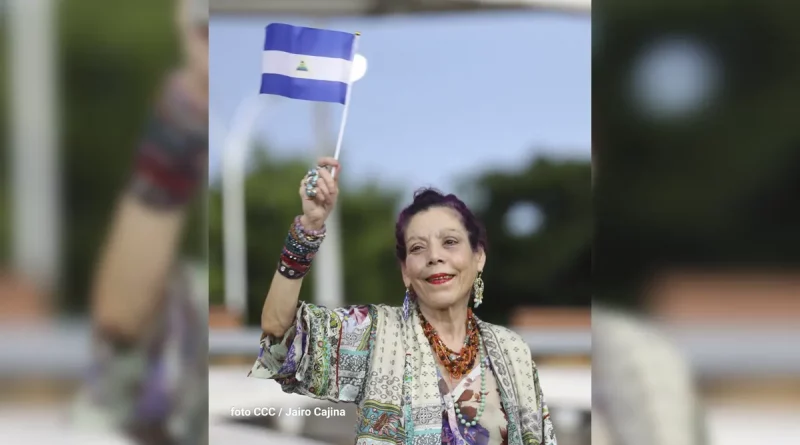 Compañera Rosario Murillo después del acto de recibimiento de la antorcha de la Libertad Centroamericana