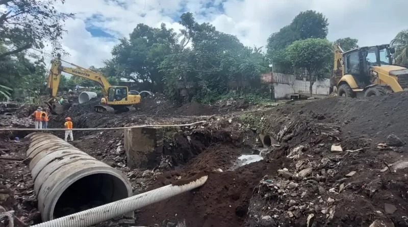 alcaldia de managua, managua, mejoramiento vial, reyna rueda, tuberias,