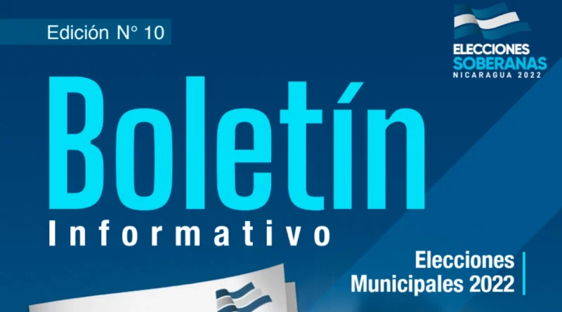 cse, elecciones, boletin, nicaragua, informativo