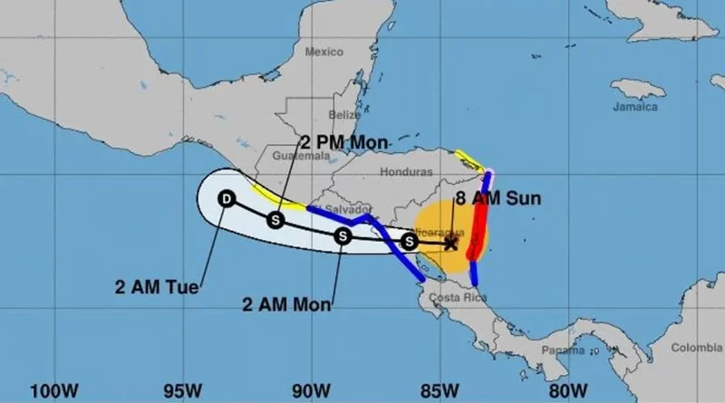 huracan, julia, nicaraguam lluvias, pronostico, ineter, vientos, inundaciones