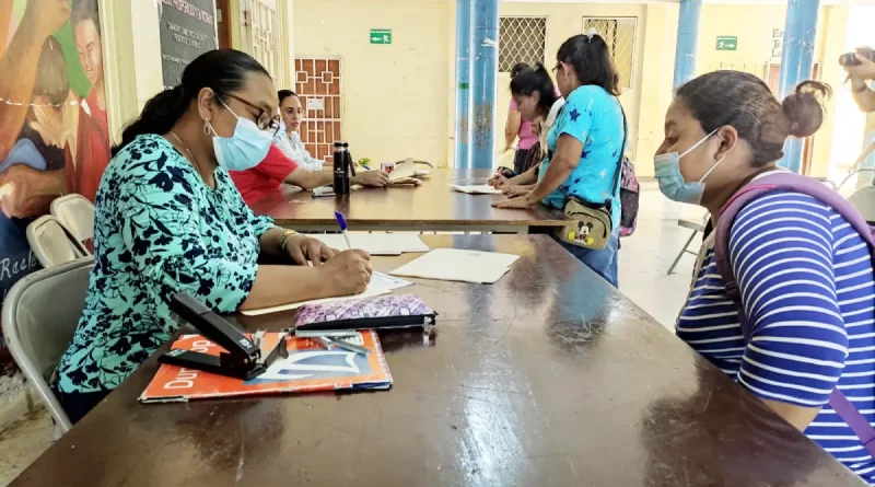 instituto público, rigoberto lópez pérez, proceso, matrícula, ciclo escolar 2023, MINED