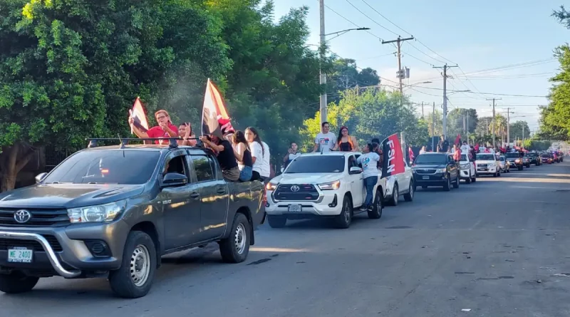 militancia, sandinista, octubre victorioso, nicaragua, managua, fsln