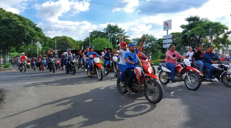 managua, caravana, celebración, diana, managua, octubre victorioso