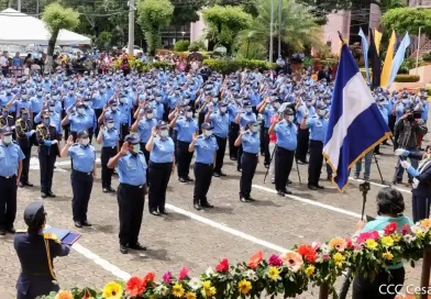 policia de nicaragua, nicaragua, ascenso en grados, oficiales,