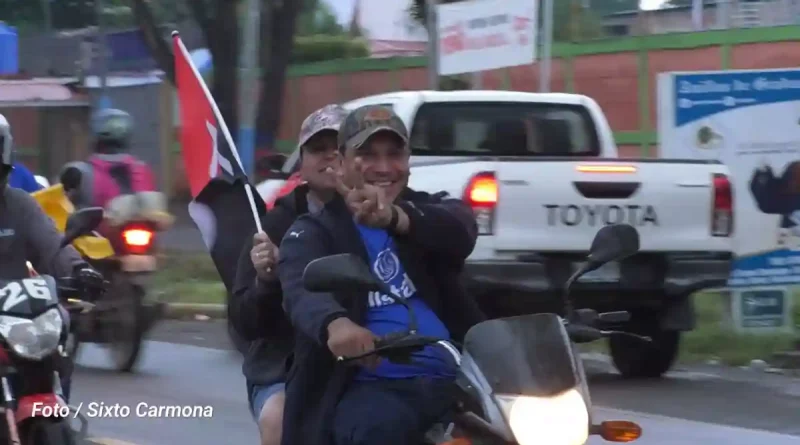 rivas, frente sandinista, diana, policia nacional, caravana,