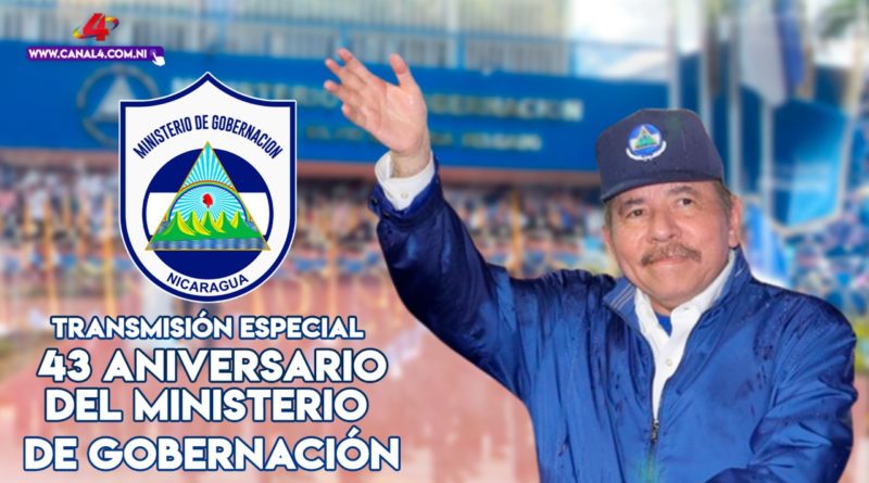 ministerio, gobernación, aniversario, daniel ortega, rosario murillo