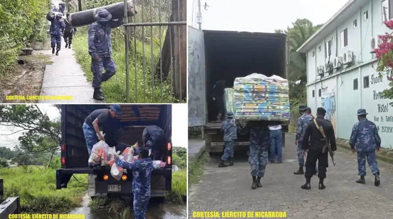 ayuda humanitaria, fuerza naval, ejercito de nicaragua, costa caribe sur, tormenta tropical julia,