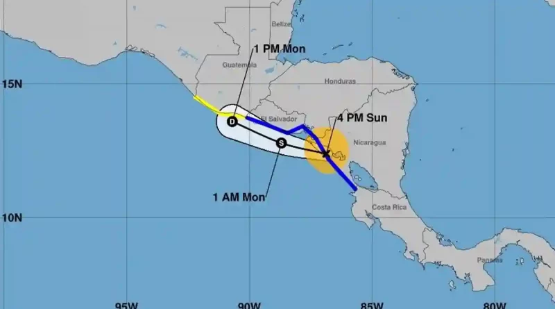 leon, huracan, julia, nicaraguam lluvias, pronostico, ineter, vientos, inundaciones