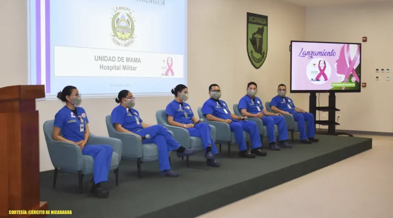 unidad de mama, cancer de mama, ejercito de nicaragua, hospital militar, doctor alejandro davila bolaños,