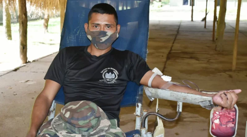 ejercito de nicaragua, nicaragua, donación voluntaria de sangre, efectivos militares