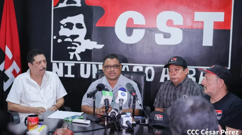 cst, roberto gonzalez, dirigente sindical, frente sandinista, nicaragua,