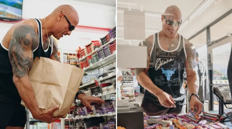 dwayne johnson, la roca, barras de chocolates, viral,