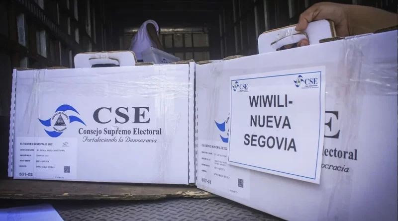 material electora, elecciones municipales 2022, elecciones nicaragua, nueva segovia,