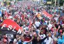 medios, corporativos, éxito, electoral, sandinistas, demuestra, represión, afirmación, ridícula, cautivados, E.E.U.U., Nicaragua, militancia, calle, celebrando, victoria, respaldo,
