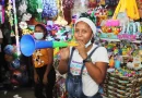 comerciantes, mercados, buenas ventas, artículos navideños