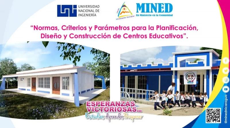 uni, mined, ministerio de educacion, centros escolares, escuelas, normativa, construccion de escuelas, salvador vanegas,