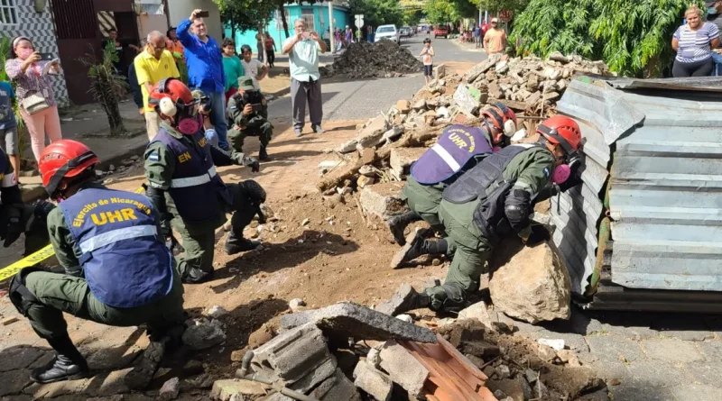 ejercicio, multiamenaza, monseñor, lezcano, bomberos, defensa civil, managua