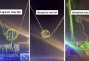 aterrador momento, londres, parque atracciones, video, viral,