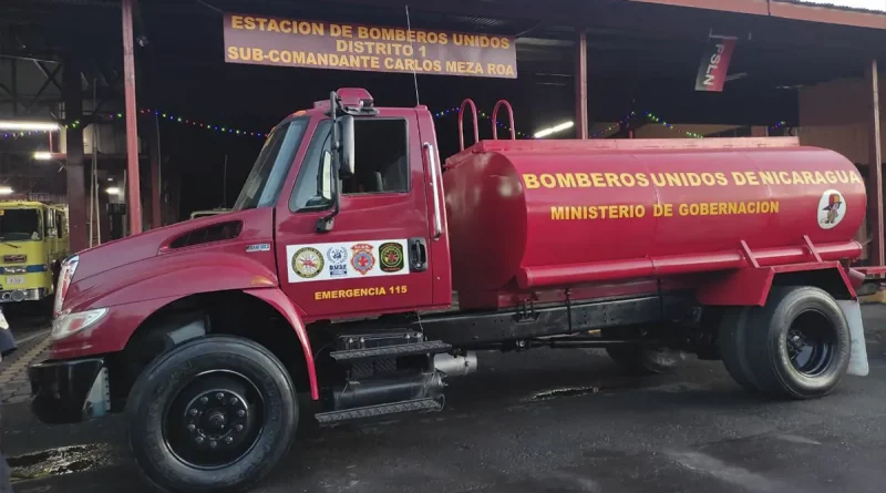 camiones bomberos, chinandega, nueva estacion,